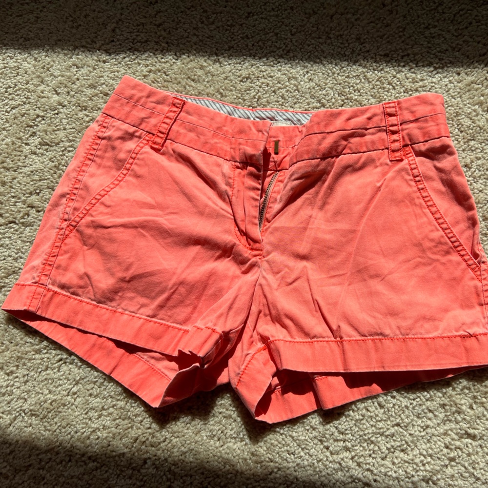 Orange/ corral j. Crew shorts